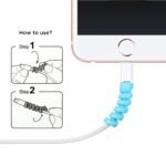 Anubhav Janni Spiral Cable Protector Silicon Charger Protectors For Wires Data Saver Charging Cord Protective Cover Both Ends Mac Charger iPhone Wire Protector (Set Of 2 Pcs) - Image 7