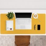 Anubhav Janni Desk Mat 80*40 Cm Premium Vegan Leather Dual Color Thick Laptop Mat Mouse Pad Reversible Deskspread  High Tear Peel Strength Keyboard Pad Table Gaming Mat (Pack Of 1 Pcs) - Image 5