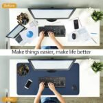 Anubhav Janni Desk Mat 80*40 Cm Premium Vegan Leather Dual Color Thick Laptop Mat Mouse Pad Reversible Deskspread  High Tear Peel Strength Keyboard Pad Table Gaming Mat (Pack Of 1 Pcs) - Image 7