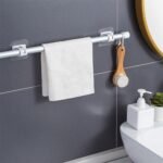 Anubhav Janni Curtain Wall Hook Sticker Self Adhesive No Drilling Nail Punch Free Easy Home Kitchen Bathroom Plastic Drill Brackets Hooks Bathroom Hotel Bedroom Living Room (Set Of 2 Pcs) - Image 3