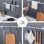 Anubhav Janni Curtain Wall Hook Sticker Self Adhesive No Drilling Nail Punch Free Easy Home Kitchen Bathroom Plastic Drill Brackets Hooks Bathroom Hotel Bedroom Living Room (Set Of 2 Pcs) - Image 4