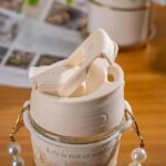 Anubhav Janni Moti Mug Reusable Glass Sipper Lid  Straw Drinking Tumbler Leather Sleeve Double Drink Lid Juice Smoothie Milk Cup Coffee Tea Cups Sleeve Coffee Juice Milk Tea Home (Pack Of 1 Pcs) - Image 6