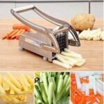 Anubhav Janni French Fries Chipser Ss Stainless Steel Cutter Manual Potato Vegetable Slicer Chips Snacks Handy Cutter Machine Salad Chopper Chips Snacks Fingers Kitchen Home (Pack Of 1 Pcs) - Image 3
