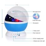 Anubhav Janni Star Master Romantic Sky Night Light Projector Children Kids Baby Home Room Decoration Design Moon For Bedroom Projector Room Dreams Lamp Bedroom Décor (Pack Of 1 Pcs) - Image 6