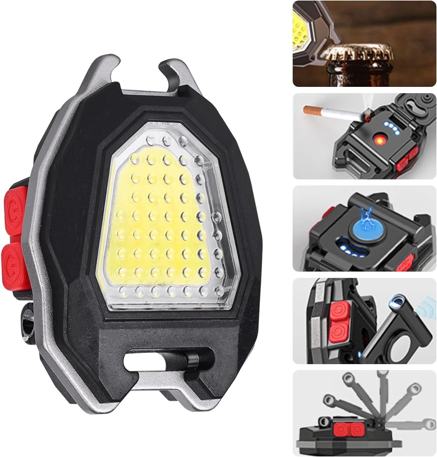 Anubhav Janni Cob Keychain Light With Cigarette Lighter Cob Led Flashlight Lumen Rechargeable Mini With Bottle Opener Camping Hiking Outdoor Use cob Light (Pack Of 1 Pcs) Anubhav Janni Cob Keychain Light With Cigarette Lighter Cob Led Flashlight Lumen Rechargeable Mini With Bottle Opener Camping Hiking Outdoor Use cob Light (Pack Of 1 Pcs) - Image 1