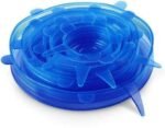 Anubhav Janni Silicone Lid Microwave Safe Silicone lids For Bowls Airtight Silicone Square Jars Mugs Cans Glassware Stretch Lids Dishwasher Freezer Safe Containers Jars Cups (Set Of 6 Pcs) - Image 6