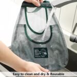 Anubhav Janni Storage Mesh Bag Reusable Bags For Fruit And Vegetable Hanging Storage Kitchen Washable Hanging Bag Grocery Garlics Potatoes Onions Or Garbage (Pack Of 1 Pcs) - Image 5