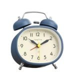 Anubhav Janni Rectangle Twin Bell Clock Alarm Loud Ringing Analog With Silent Non Ticking Movement Metal Bedroom Study Kids Heavy Sleepers Sound Bedroom Office (Pack Of 1 Pcs)