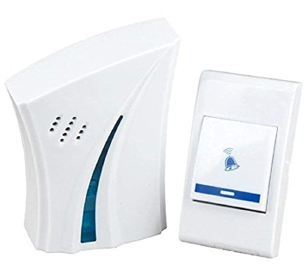 Anubhav Janni Door Bell New Wireless Cordless Calling Remote Doorbell For Home Office Shop Baoji Home Various Shapes Like Square Oval Shop Office (Pack Of 1 Pcs) Anubhav Janni Door Bell New Wireless Cordless Calling Remote Doorbell For Home Office Shop Baoji Home Various Shapes Like Square Oval Shop Office (Pack Of 1 Pcs) - Image 1
