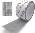Anubhav Janni Window Screen Repair Kit Tape (2 Mtr) Strong Adhesive Waterproof Mosquito Net Patch Fiberglass Mesh Door Holes Tear Fix Fly Screen Covering Tears Holes Patch Tap (Set Of 2 Pcs)