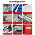 Anubhav Janni Silver Aluminium Tape (5cm*10mt) Foil Self Adhesive Protection Suitable Roof Leak Window Sill Gap Pipe Rupture Boat Sealing Strong Sealing Home Car Outdoor (Pack Of 1 Pcs) - Image 2