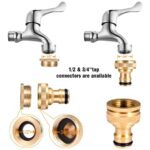 Anubhav Janni Pipe Connector Universal Tap Set Brass Quick Release Coupling For Taps Faucet Adapter Garden Hose Fitting Coupling Faucets (Pack Of 1 Pcs) - Image 2