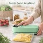 Anubhav Janni Mini Vacuum Sealer Machine For Packing Cordless Portable Packaging USB Rechargeable Digital LED Display Compact Food Kitchen Travel Rechargeable Air Pump (Pack Of 1 Pcs) - Image 7