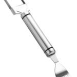 Anubhav Janni 2 In 1 Watermelon Fork Slicer Spoon Cutter Fruit Tool Cutter Stainless Steel Knife Outdoor Gadget Tool Cutter Easy Cubes Home Party Picnic Kitchen Camping Summer (Set Of Pcs)