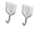Anubhav Janni Abs Plastic White Hook Sticker Self Adhesive Wall Hooks Waterproof Sticky Hanging Capacity Max Multipurpose Home Storage Sticker Mount Hanger (Set Of 10 Pcs)