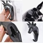 Anubhav Janni Deer Head Key Holder Hook Self Adhesive Wall Door Hook Hanger Bag Keys Sticky Mount Plastic Creative Traceless Three Dimensional Hanging Plastic Combo Self Adhesive (Set Of 2 Pcs) - Image 4