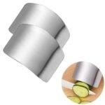 Anubhav Janni Finger Guard  Stainless Steel Finger Cutting Protector Hand Guard Safe Chopping Slice Kitchen Tool For Vegetables Knife Protection (Set Of 2 Pcs)