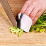 Anubhav Janni Finger Guard  Stainless Steel Finger Cutting Protector Hand Guard Safe Chopping Slice Kitchen Tool For Vegetables Knife Protection (Set Of 2 Pcs) - Image 2