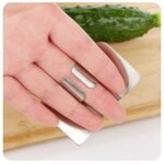 Anubhav Janni Finger Guard  Stainless Steel Finger Cutting Protector Hand Guard Safe Chopping Slice Kitchen Tool For Vegetables Knife Protection (Set Of 2 Pcs) - Image 4