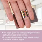 Anubhav Janni Finger Guard  Stainless Steel Finger Cutting Protector Hand Guard Safe Chopping Slice Kitchen Tool For Vegetables Knife Protection (Set Of 2 Pcs) - Image 5