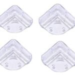 Anubhav Janni Smily Square Edge Protector Smiley Table Rubber Semi Soft Sides And Hard Material Gaurd Furniture Corner Silicone Guard For Baby Kids Safety Silicon Transparent (Set Of 4 Pcs)