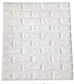 Anubhav Janni Brick Wallpaper Sticker White (77*70cm) Natural Ocean Wallpaper Waterproof Oil Proof Self Adhesive Stickers Furniture Kitchen Cabinets Tabletops Home Office (Pack Of 1 Pcs)