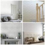Anubhav Janni Brick Wallpaper Sticker White (77*70cm) Natural Ocean Wallpaper Waterproof Oil Proof Self Adhesive Stickers Furniture Kitchen Cabinets Tabletops Home Office (Pack Of 1 Pcs) - Image 2
