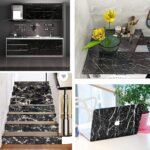 Anubhav Janni Black Marble Foil Paper (60*200) Natural Ocean Wallpaper Waterproof Oil Proof Self Adhesive Stickers Furniture Kitchen Cabinets Tabletops Home Office (Pack Of 1 Pcs) - Image 6