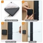 Anubhav Janni Automatic Door Closer For Home Punch Free Residential Commercial Steel Drawstring Closer Automatically Self Closing Drawstring Internal Outdoor Iron Doors Office (Pack Of 1 Pcs) - Image 4