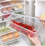 Anubhav Janni Fish Vegetable Storage Container Food Removable Drain Plate And Lid Fridge Box Stackable Plastic Freezer Containers To Keep Fresh For Fish Meat Vegetables Fruits (Set Of 2 Pcs) - Image 5