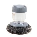 Anubhav Janni Tar Brush Dish Cleaning Liquid Dispenser Palm Dishes Pot Pan Sink Scrubbing Household soap Dispenser Tool Dispensing Wash Kitchen Utensils Scrubber Multipurpose (Pack Of 1 Pcs)