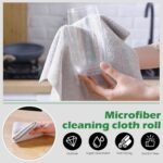 Anubhav Janni Microfiber Cleaning Cloth Roll Reusable Paper Towels Washable Tear Away For Kitchen Car Tear Away Super Absorbent Lint Free Rags Kitchen Car Garage And Home (Pack Of 1 Pcs) - Image 4