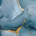 Anubhav Janni Blue Uv Marble Foil  Natural Ocean Wallpaper Waterproof Oil Proof Self Adhesive Stickers Furniture Kitchen Cabinets Tabletops Home Office (Pack Of 1 Pcs)