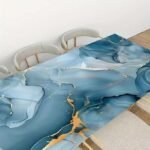 Anubhav Janni Blue Uv Marble Foil  Natural Ocean Wallpaper Waterproof Oil Proof Self Adhesive Stickers Furniture Kitchen Cabinets Tabletops Home Office (Pack Of 1 Pcs) - Image 2