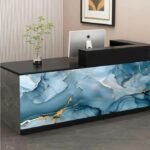 Anubhav Janni Blue Uv Marble Foil  Natural Ocean Wallpaper Waterproof Oil Proof Self Adhesive Stickers Furniture Kitchen Cabinets Tabletops Home Office (Pack Of 1 Pcs) - Image 3