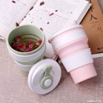 Anubhav Janni Foldable Coffee Cup 350 Ml Collapsible Silicone Travel Mug Tea Cup Leak proof Heat Resistant Portable Reusable Hot Cold Drink Thermo Camping Hiking Office Outdoor (Pack Of 1 Pcs) - Image 6