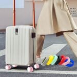 Anubhav Janni Luggage Wheel Cover Trunk Cover Silent Noise Reduction Silicone Protector Trolley Shock Absorption For Bag Suitcase Most Spinner Bag Chair Office Chair (Pack Of 1 Pcs) - Image 2