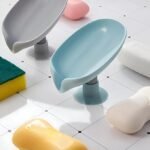 Anubhav Janni Suction Cup Soap Holder Bathroom Tray With Drain Wall Mount Leaf Shape Self Draining Dish Easy Clean Bathroom Kitchen Bathtub Basins No Drill Bar And Sink (Set Of 3 Pcs) - Image 7