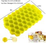 Anubhav Janni Honey Shape Ice Maker Tray Flexible Silicone Cube Mould Freezer Chocolate Cake Maker Trays Chilled Drinks Reusable May Vary Freezer Kitchen Drink Cooling Tool (Set Of 2 Pcs) - Image 3