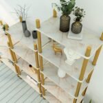 Anubhav Janni Orange Marble Foil Wallpaper Foam Wall Panels For Living Room Bedroom Hotel Cafe DIY Decor Waterproof Removable Interior Decoration Kitchen Bathroom Home Cabinet (Pack Of 1 Pcs) - Image 3