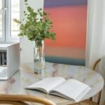 Anubhav Janni Orange Marble Foil Wallpaper Foam Wall Panels For Living Room Bedroom Hotel Cafe DIY Decor Waterproof Removable Interior Decoration Kitchen Bathroom Home Cabinet (Pack Of 1 Pcs) - Image 4
