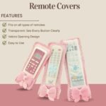 Anubhav Janni Remote Cover Control Covers Bow Knot Lace Design Compatible With TV AC DTH Remotes Dustproof Washable Air Conditioner Dust Cloth For Tv Conditioner (Set Of 3 Pcs) - Image 4
