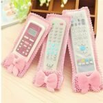 Anubhav Janni Remote Cover Control Covers Bow Knot Lace Design Compatible With TV AC DTH Remotes Dustproof Washable Air Conditioner Dust Cloth For Tv Conditioner (Set Of 3 Pcs) - Image 5