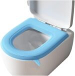 Anubhav Janni Toilet Seat Cushion Silicone Cover Cushion Foldable Portable Design  Kid Toddlers Non Slip Waterproof Washable Reusable Toilets Travel Public Waterproof Bathroom (Pack Of 1 Pcs) - Image 2