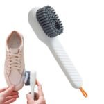 Anubhav Janni Shoe Cleaning Brush Liquid Dispenser Soft Bristle Hand Scrub Built in Drain Hole Hanging Loop Automatic Soap Dispenser Scrubber Clothes Washing Box Clothes (Set Of 2 Pcs)