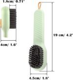 Anubhav Janni Shoe Cleaning Brush Liquid Dispenser Soft Bristle Hand Scrub Built in Drain Hole Hanging Loop Automatic Soap Dispenser Scrubber Clothes Washing Box Clothes (Set Of 2 Pcs) - Image 2