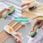 Anubhav Janni Shoe Cleaning Brush Liquid Dispenser Soft Bristle Hand Scrub Built in Drain Hole Hanging Loop Automatic Soap Dispenser Scrubber Clothes Washing Box Clothes (Set Of 2 Pcs) - Image 6