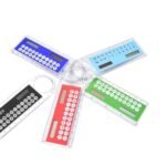 Anubhav Janni 10 Cm Scale With Digital Calculator Ruler Mini Ultra Thin Solar Energy Multifunction For Children School Office Supplies Student Stationery Tool Magnifier Tool (Pack Of 1 Pcs)