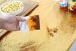 Anubhav Janni Golden Simple Kitchen Stickers Oil Proof Aluminium Foil (60*200cm) Wallpaper Foam Wall Panels For Living Room Bedroom Hotel Cafe Kitchen Bathroom Home Cabinet (Pack Of 1 Pcs) - Image 6