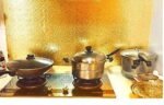 Anubhav Janni Golden Simple Kitchen Stickers Oil Proof Aluminium Foil (60*200cm) Wallpaper Foam Wall Panels For Living Room Bedroom Hotel Cafe Kitchen Bathroom Home Cabinet (Pack Of 1 Pcs) - Image 8